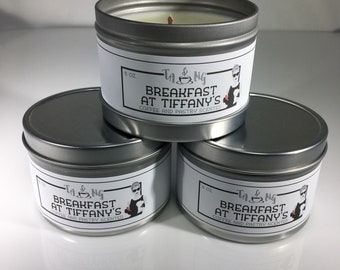 Breakfast At Tiffany's Inspired Scented Soy Candle