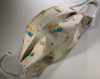 70s Sci Fi Pattern Reusable Face mask