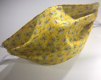 Honey Bees Pattern Reusable Face mask