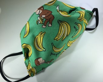 Monkey and Bananas Reusable Face mask