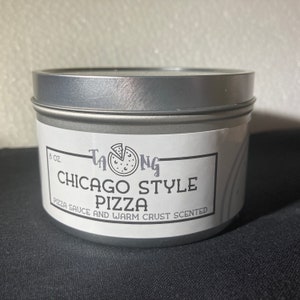 Chicago Style Pizza Scented Soy Candle image 1