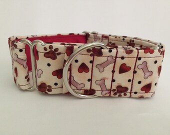 1.5" Puppy Love Martingale Collar