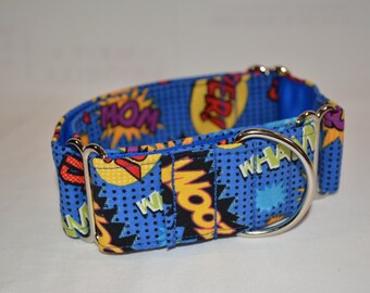 1.5" Super Hero Martingale Collar