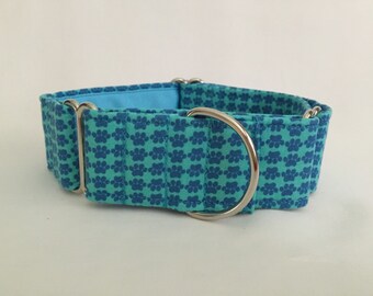 Patas azules de 1.5" sobre collar Martingale azul (2)