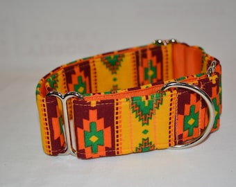 1.5" Southwest Gold Martingale Collar
