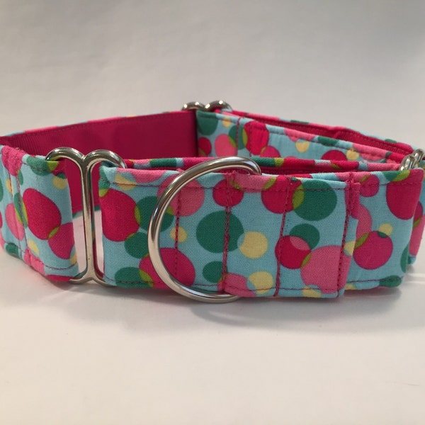 1.5" Tutti Frutti Dots Martingale Collar