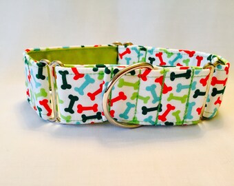 Collar Martingale Holiday Bones de 1.5"