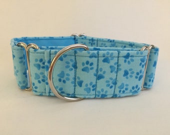 Patas azules de 1.5" sobre azul (1) Collar Martingale