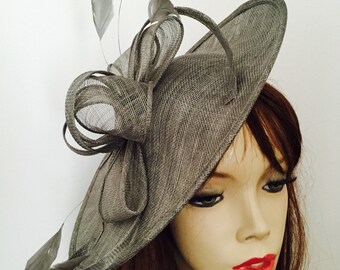 Fascinator Hat Pewter Grey Hatinator 