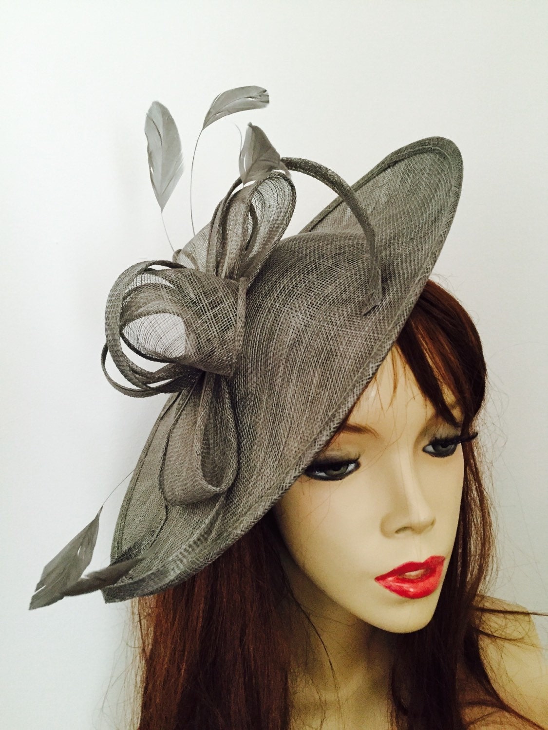 Fascinator Hat Pewter Grey Hatinator 