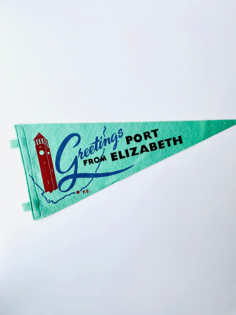 Fanion Vintage "Beth" Avec Arc-en-ciel De Cœurs - États-Unis