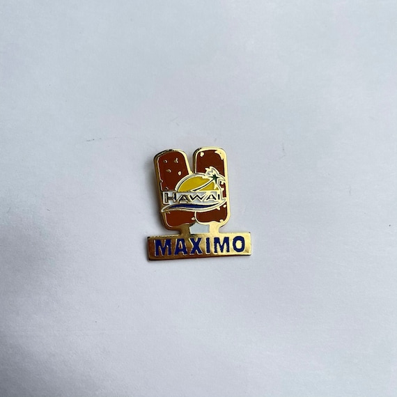 Vintage enamel pin / Maximo Hawaii ice cream cone… - image 1