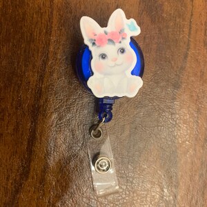 Cute Rabbit Badge Reel