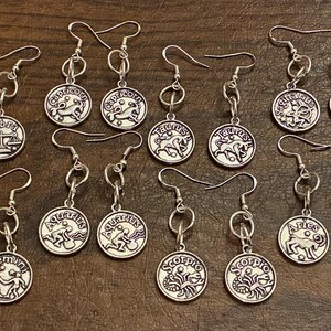 Signs of the Zodiac Dangle Earrings