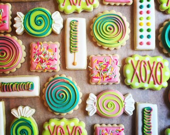 Candy Decorated Sugar Cookies-1 dozen