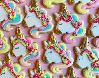 Unicorn Decorated Sugar Cookies-1 dozen