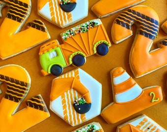 Construction Decorated Sugar Cookies-1 dozen