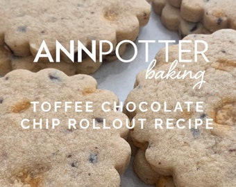 RECIPE: Toffee Chocolate Chip Roll-Out cookie