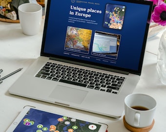 Verborgen steden en dorpen in Europa | Interactieve kaart en reisgids | Direct te downloaden