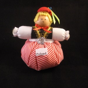 Polish Boy Doll in traditional costume - approx. 5 inches tall