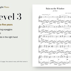Christmas Piano Sheet Music With Their Name, Personalised, Level 1-3 (PDF) image 9