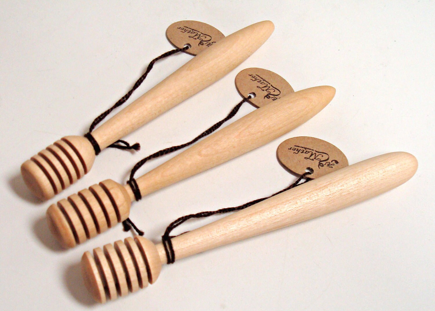 Handmade Wooden Honey Dipper by Maine Artist Al Mather Etsy