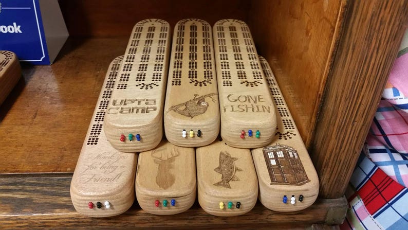 Maine Made Travel Size Cribbage Board by Travis Higgins | Etsy
