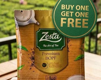 Compre 1 e Leve 2 Chá Zesta Ceylon BOPF 45g - Chá Preto Puro de Intensidade Média - Chá de Ceilão a Granel Encorpado