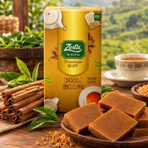 Ceylon Christmas Gift Box | Sri Lankan Tea 50 Bags, Palm Jaggery 200g & Ceylon Cinnamon 250g | Tea Lover Gift Set | Sri Lanka Food Gift