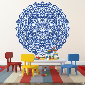 Mandala "The Celandine" Vinyl Wall or Ceiling Decal for living room, nursery, kitchen, bedroom + more K717