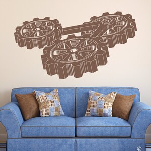 Steampunk Gears Wall Decal for home decor K593
