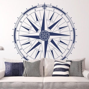 Compass Wall Decal "The Cordelia"  for walls, ceilings and more K669