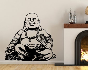 Buddha Vinyl Wall Decal - fits interior walls and more - many sizes to pick from K647