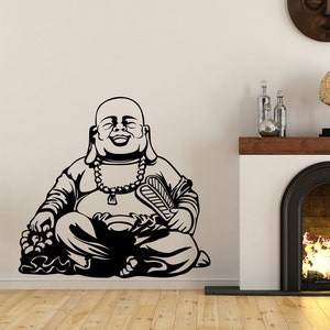 Buddha Vinyl Wall Decal - fits interior walls and more - many sizes to pick from K647