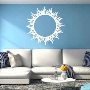 Sun Wall or Ceiling Decal, for living room, nursery, kitchen, bedroom + more K623-W