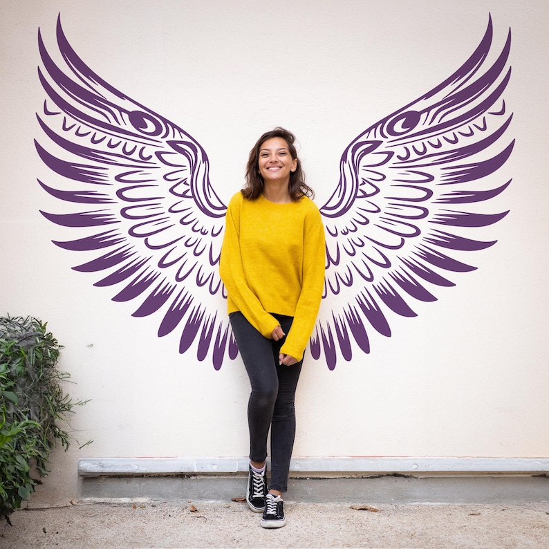 Owl Wings Vinyl Wall Decal: Photo Op Decor K877