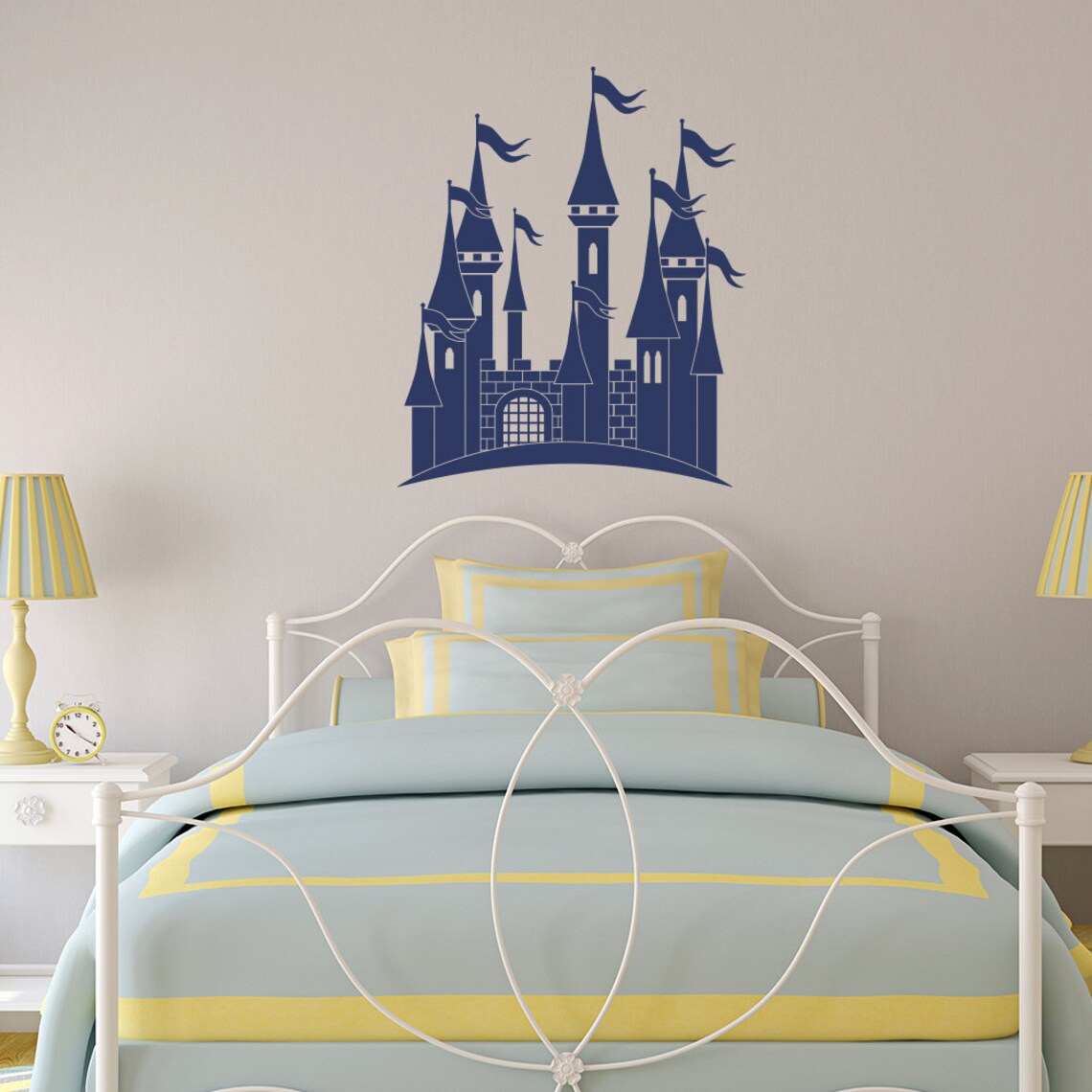 Fairytale Castle Vinyl Wall Decal for Nursery Playroom Etsy