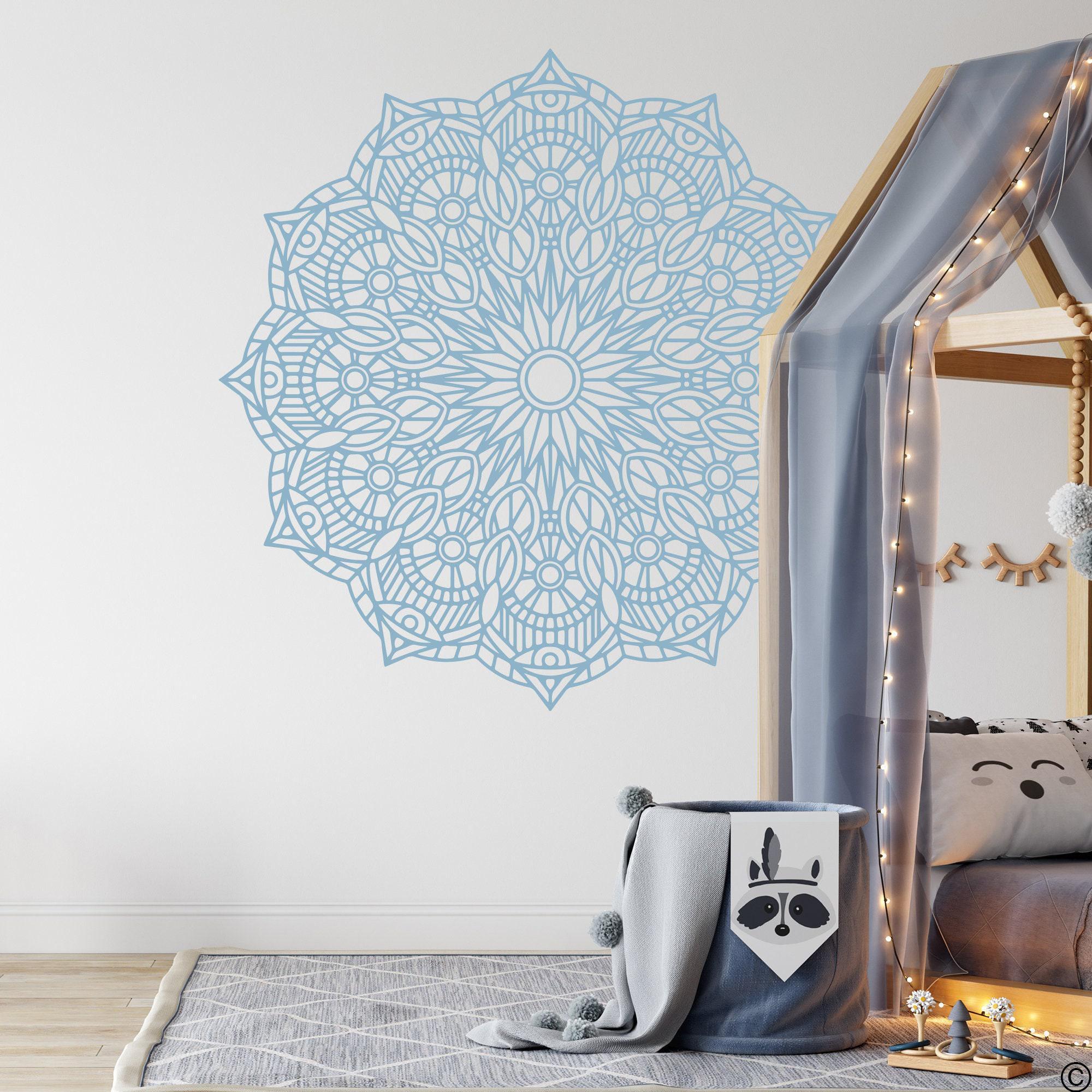 Hanika Mandala Vinyl Wall Decal: Removable Yoga Studio Art K801 - Etsy