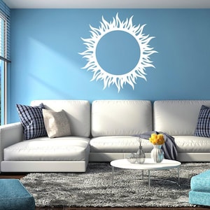 Sun Wall or Ceiling Decal, for living room, nursery, kitchen, bedroom + more K623-W