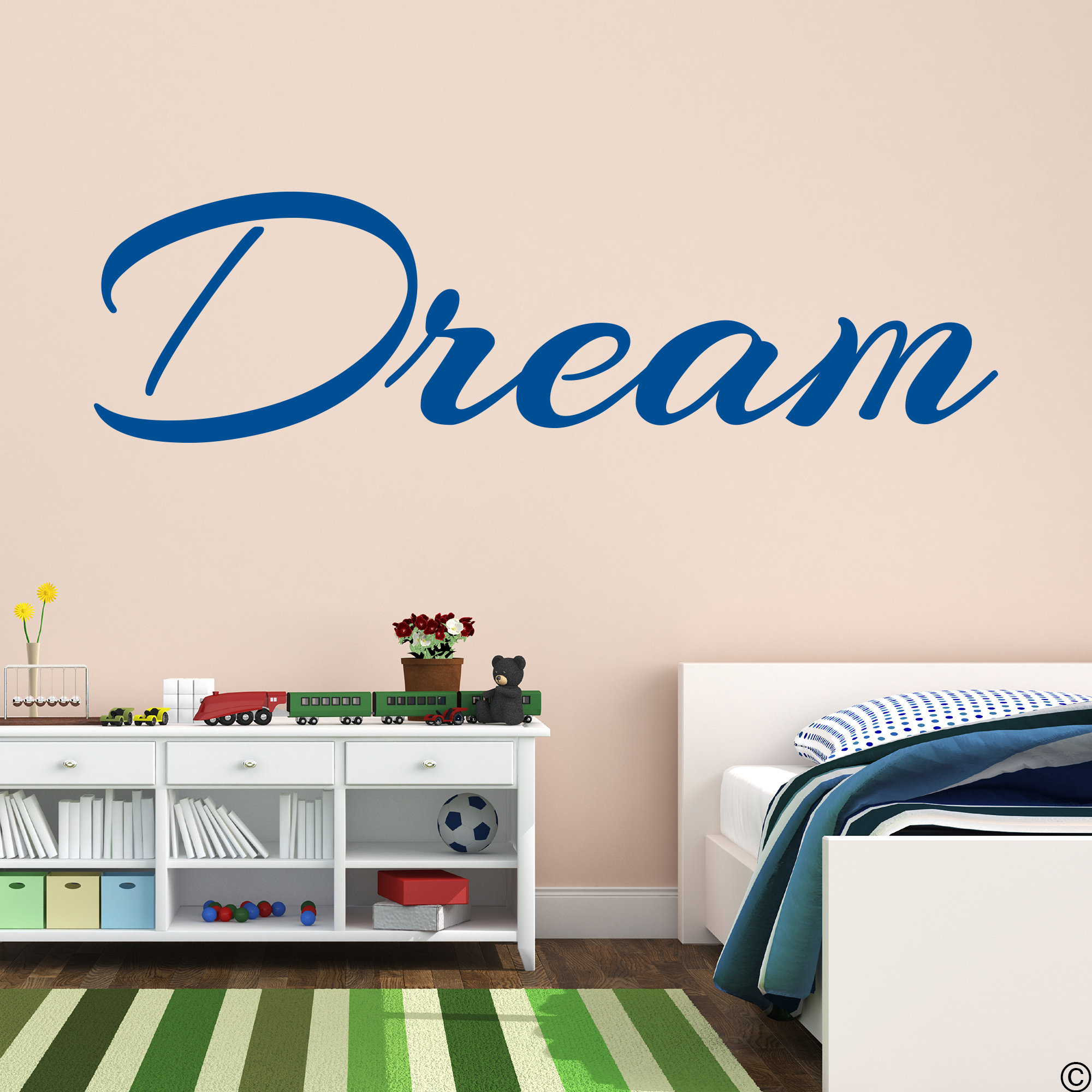 Dream Wall Decal Quote Nursery Wall Decor Removable Sticker Etsy UK