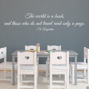 St. Augustine Travel Quote Wall Decal L086