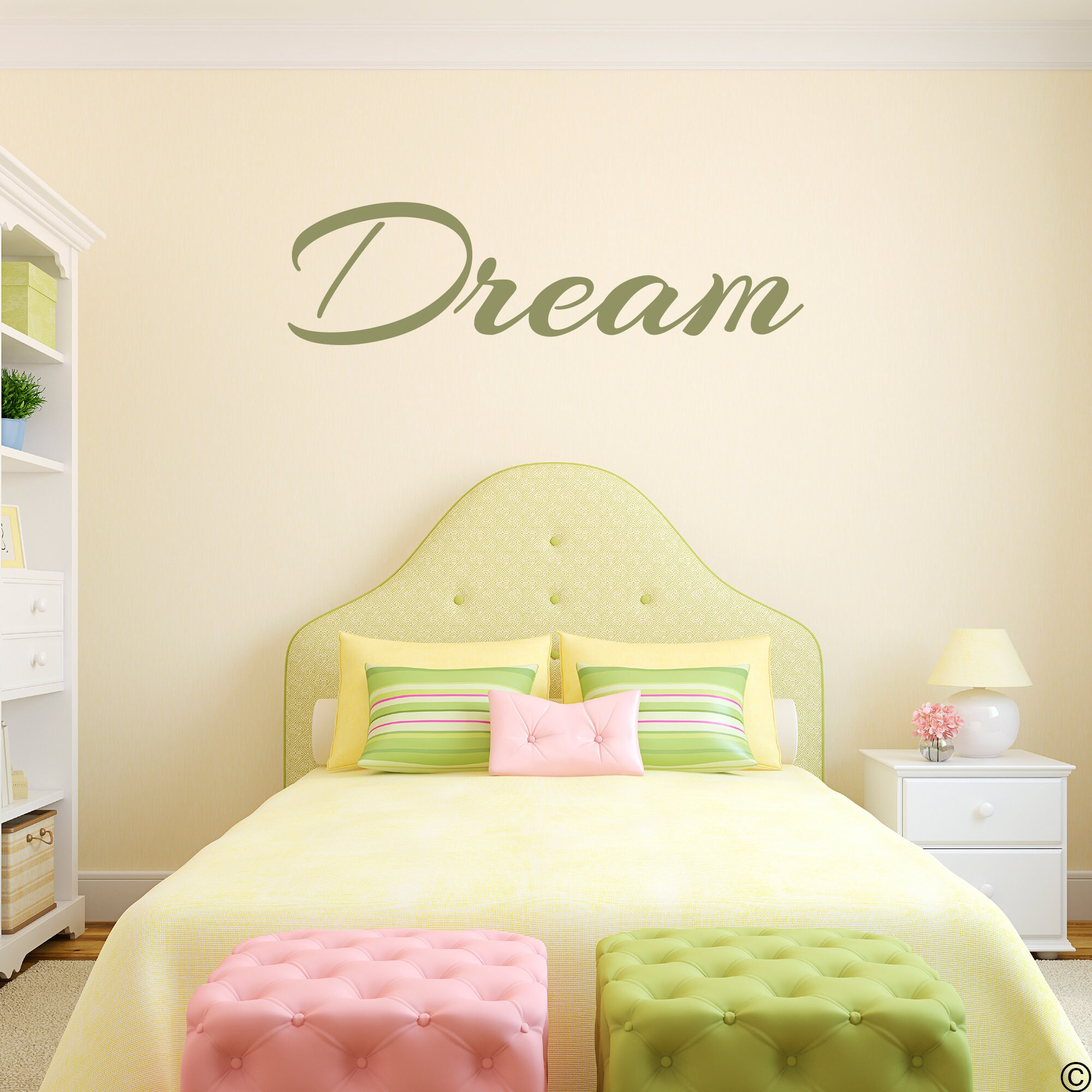 Dream Wall Decal Quote Nursery Wall Decor Removable Sticker Etsy UK