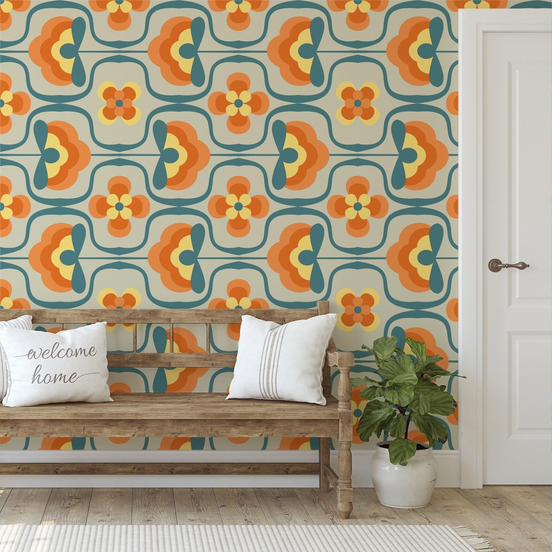 70s Wallpaper Peel And Stick