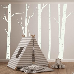 Aspen Tree Wall Decals: Woodland Nursery Decor K749