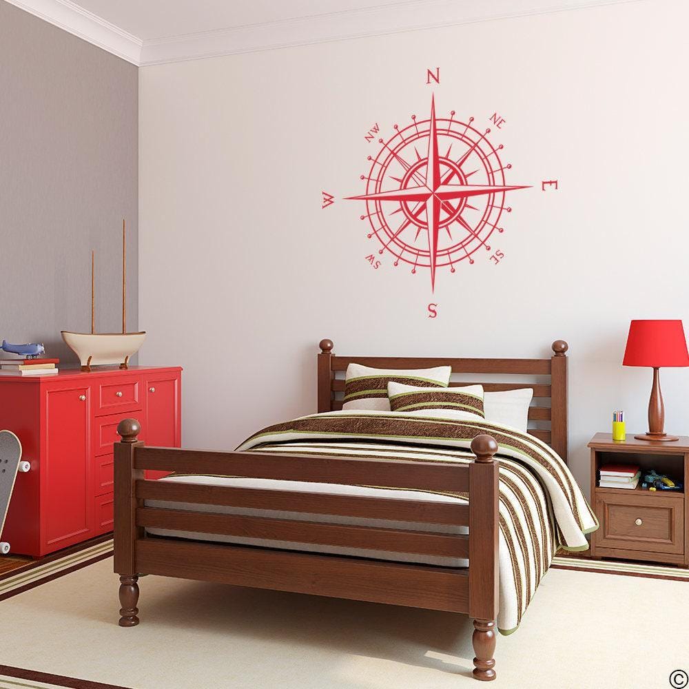 Compass Wall Decal "the Kip" for Walls, Ceilings and More K580 - Etsy