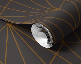 Geometric Hexagon Peel and Stick Wallpaper: Grey Clay Pattern W046