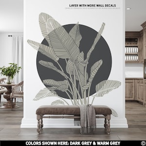 Solid Circle Vinyl Wall Decal: Boho Home Decor K869
