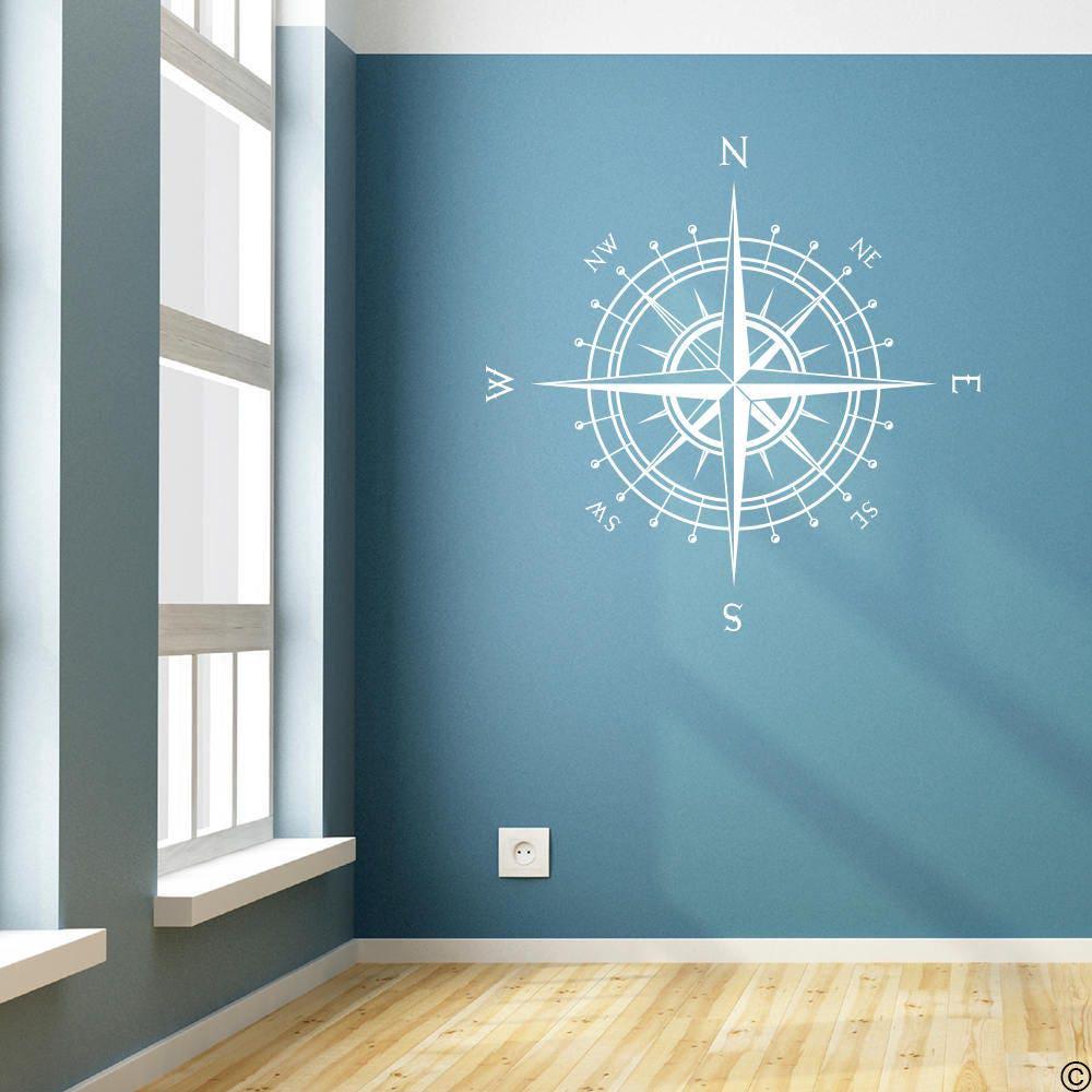 Compass Wall Decal "the Kip" for Walls, Ceilings and More K580 - Etsy