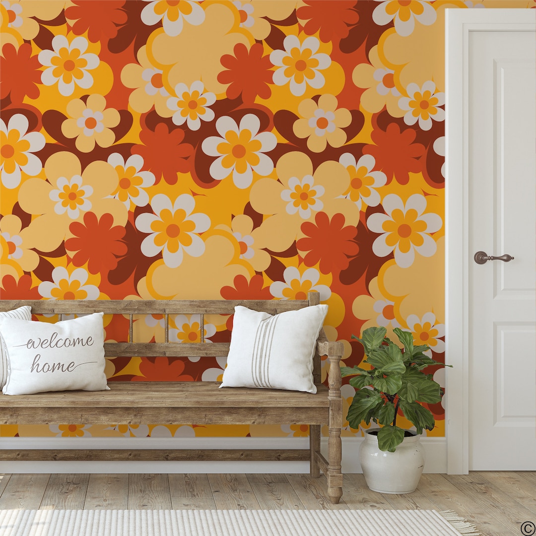 70s Peel And Stick Wallpaper