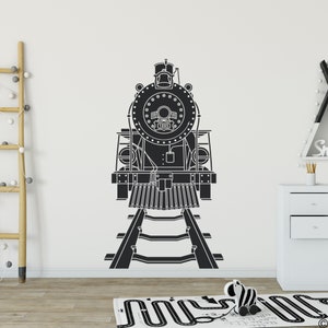 Steam Engine 1895 Locomotive Train Wall Decal for your train themed bedroom, nursery, office, and more K808